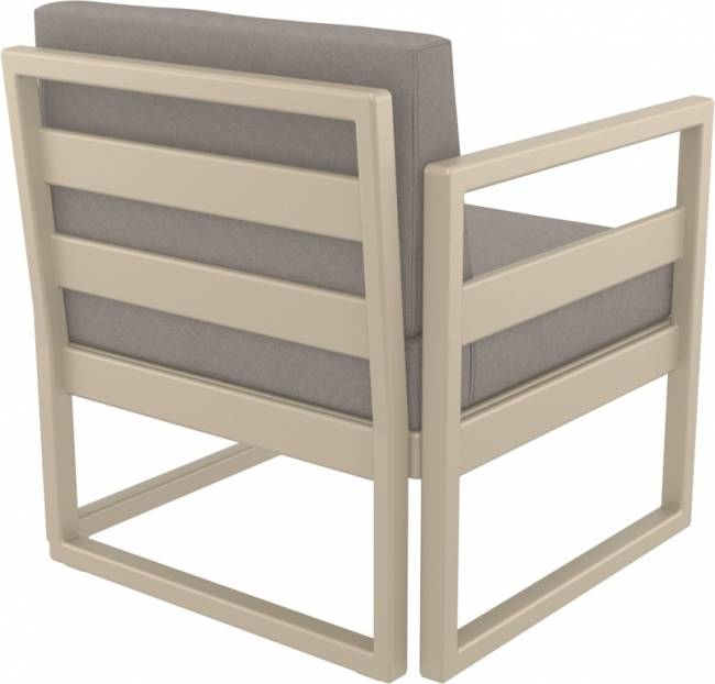 Комплект пластиковой мебели Mykonos бежевый, светло-коричневый Комплект пластиковой мебели Mykonos бежевый, светло-коричневый