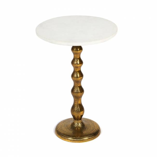 Столик кофейный Secret De Maison BOLLY ( mod. 12483-M ) алюминиевый сплав/мрамор, 40,5x40,5x58,5 см, античная медь античная медь алюминиевый сплав/мрамор