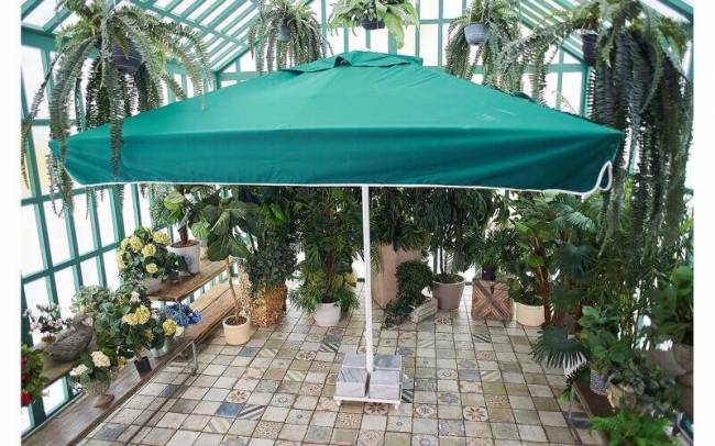 Зонт "MISTRAL 300", квадратный, зеленый