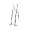Лестница для бассейнов до 122см, 3 ступеньки, с площадкой, с защитой