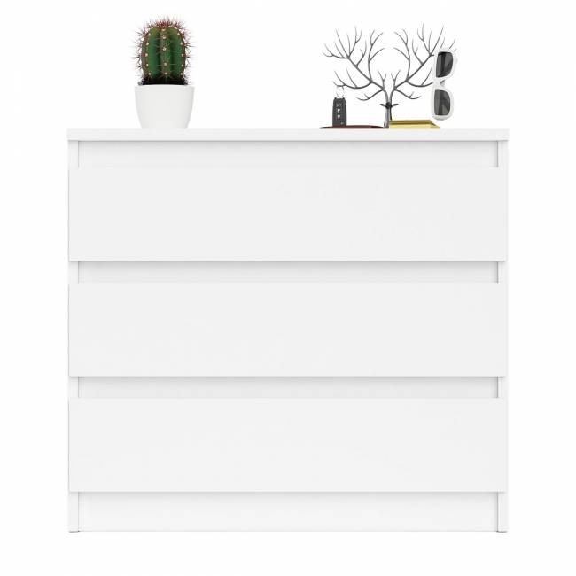 Комод три ящика Мори МК800.1 цвет белый Комод три ящика Мори МК800.1 цвет белый