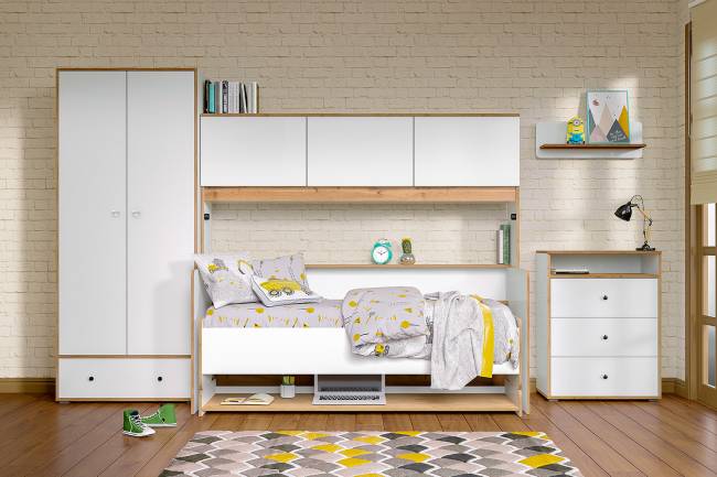 Комод Вуди 13.293 цвет белый премиум/дуб крафт золотой Комод Вуди 13.293 цвет белый премиум/дуб крафт золотой