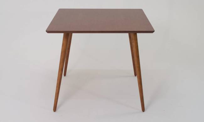 Стол Монте М 100 орех со стульями Франк орех рогожка синий