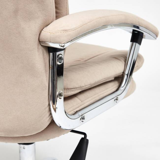Кресло SOFTY LUX флок , бежевый, 7 бежевый флок Кресло SOFTY LUX флок , бежевый, 7 бежевый флок