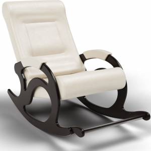 Кресло-качалка Тироль, экокожа крем